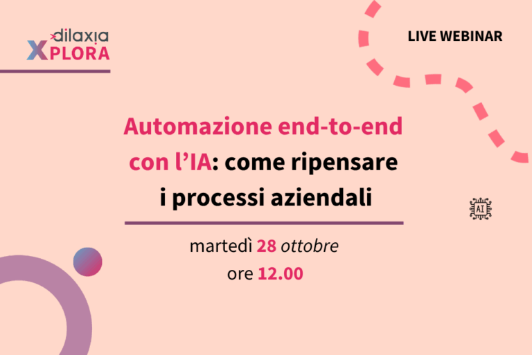 28 ottobre ore 12.00 – Automazione end-to-end con l’IA: come ripensare i processi aziendali